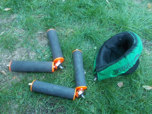 Fishing pole rollers - pole,