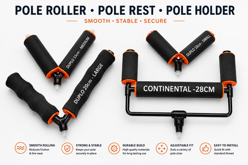 Pole roller rest - pole,
