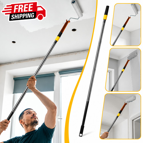 Retractable paint roller - paint,